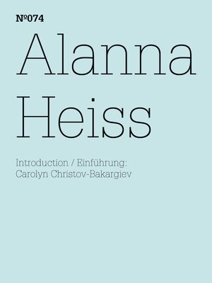 cover image of Alanna Heiss